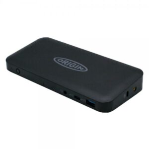 Origin Storage OSDOCK-USBC replicatore di porte e docking station per laptop USB 3.2 Gen 2 [3.1 Gen 2] Type-C Nero (ORIGIN STORAGE - UNIVERSAL DOCKING STATION USB C)