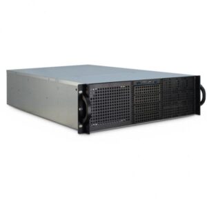 Inter-Tech 3U-30255 Supporto Nero, Acciaio inox (Inter-Tech IPC 3U-30255)