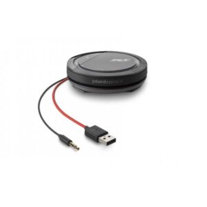 POLY Calisto 5200 vivavoce Universale USB/3,5mm Nero, Rosso (Calisto 5200 - **New Retail** - speaker phone - Warranty: 12M)
