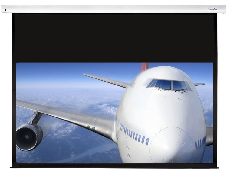 Sapphire AV SEWS240WSF-ATRAC schermo per proiettore 2,69 m [106] 16:9 (SEWS240WSF-ATRAC Electric Projection Screen 2.4m 16:9 - Acoustic Transparent)