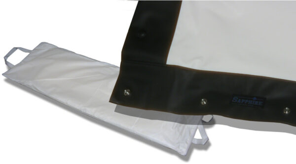 Sapphire AV SFFS305FR-WSF-FABRIC Materiale dello schermo di proiezione Frontale PVC Bianco Opaco (SFFS305FR-WSF-FABRIC Rapidfold Front Projection, Screen Fabric Only - 3m 16:9)