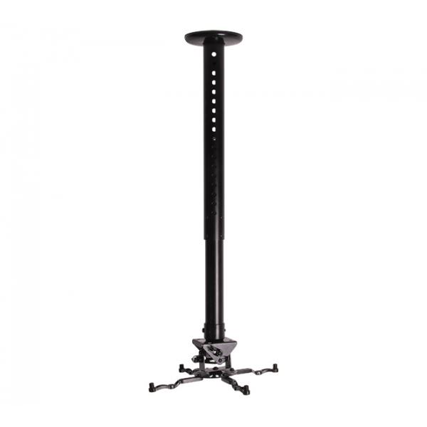 B-Tech BT899-AD supporto per proiettore Soffitto Nero (Projector Ceiling Mount - BT899-AD, Ceiling, 25 kg, - Black, 743 - 1143 mm, 360?, -13 - 13? - Warranty: 120M)