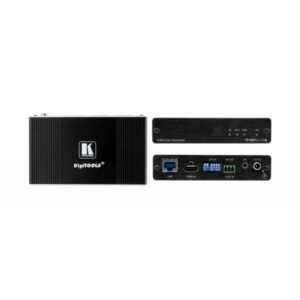 Kramer Electronics TP-583TXR Trasmettitore AV Nero (TP-583TXR - 4K HDR HDMI Transmitter with RS–232 & IR over Extended–Reach HDBaseT)