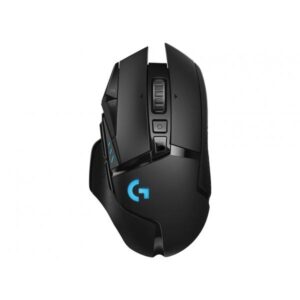 Logitech G502 LIGHTSPEED Wireless/Wired RGB Gaming Mouse, HERO 25K sensor, 25600 DPI, PTFE Feet, Adjustable Weights, Black
