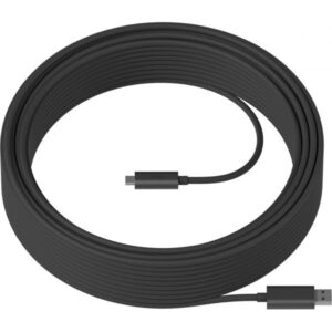 Logitech 939-001802 cavo USB USB 3.2 Gen 2 [3.1 Gen 2] 25 m USB A USB C Grafite (Strong USB 3.1 Cable - Graphite - USB - N/A - WW - 25M AOC Cable)