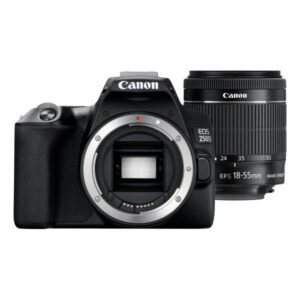 Canon EOS 250D+EF-S 18-55mm Kit fotocamere SLR 24,1 MP CMOS 6000 x 4000 Pixel Nero (Canon EOS 250D - digitalkamera EF-S 18)