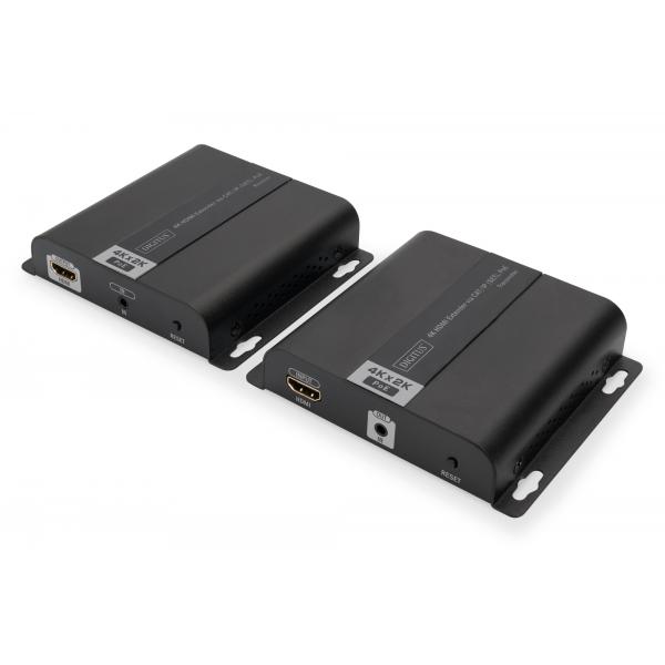 Digitus Estensore HDMI 4K tramite CAT/IP [set], PoE (4K HDMI EXTENDER CAT/IP [SET] - 120 M POE POWERED UHD 4K/30HZ)