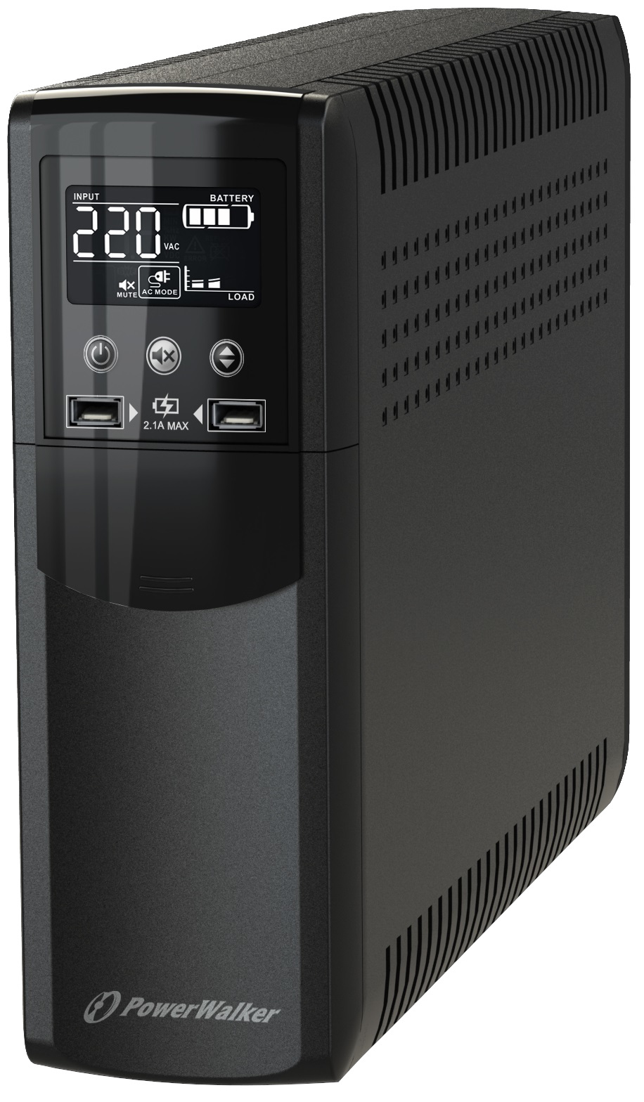 PowerWalker VI 600 CSW gruppo di continuità [UPS] A linea interattiva 0,6 kVA 360 W 4 presa[e] AC (VI 600 CSW - UPS 600VA/360W Line Interact. - Pure Sine Wave, HID driver, USB Charging Ports - Warranty: 24M)