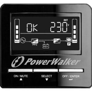 PowerWalker VI 3000 CW gruppo di continuità [UPS] A linea interattiva 3 kVA 2100 W 8 presa[e] AC (VI 3000 CW IEC - UPS 3000VA/2100W Line Interact - Pure Sine Wave, HID driver, Intelligent Slot - Warranty: 24M)