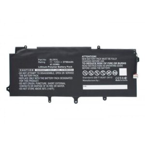 CoreParts MBXHP-BA0157 ricambio per laptop Batteria (Laptop Battery for HP 42.00Wh - Li-Pol 11.1V 3750mAh Black - 42Wh Li-Pol 11.1V 3750mAh Black, EliteBook 1040, EliteBook Folio 1040 G1, - Warranty: 12M)