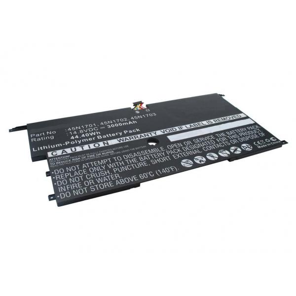 CoreParts MBXLE-BA0169 ricambio per laptop Batteria (Laptop Battery for Lenovo - 42.56Wh Li-Pol 15.2V 2800mAh - Black 43Wh Li-Pol 15.2V 2800mAh Black, 20A7, 20A8, ThinkPad X1 Carbon 14 - Warranty: 12M)