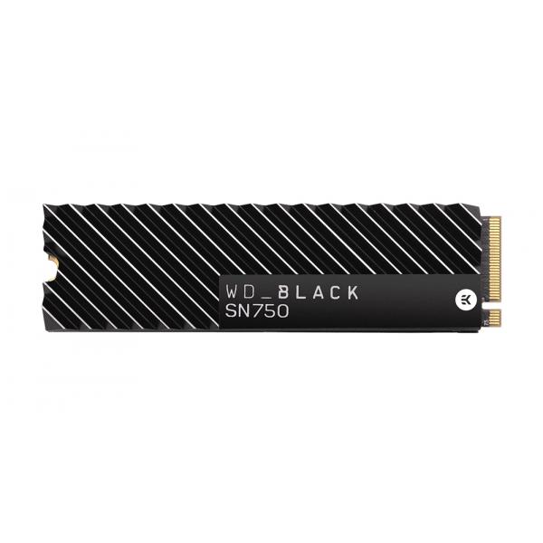 Western Digital SN750 drives allo stato solido M.2 2000 GB PCI Express 3.0 NVMe (WD BLACK SN750,SSD 2TB WITH HEATSINK)