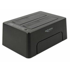 DeLOCK 63957 docking station per unità di archiviazione USB 3.2 Gen 2 [3.1 Gen 2] Type-C Nero (Delock - HDD dockingstation - SATA 6Gb)