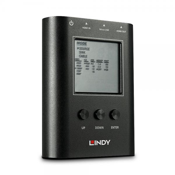 Lindy 32675 generatore di schemi per test video HDMI (Lindy HDMI 2.0 18G Signal Analyser and)