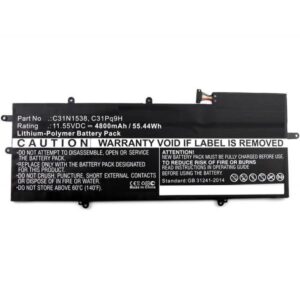 CoreParts MBXAS-BA0023 ricambio per laptop Batteria (Laptop Battery for Asus - 48.29Wh Li-Pol 11.1V 4350mAh - Black 48.29Wh Li-Pol 11.1V 4350mAh Black, Q324UA, UX360UA, UX360UA-1A, - Warranty: 12M)