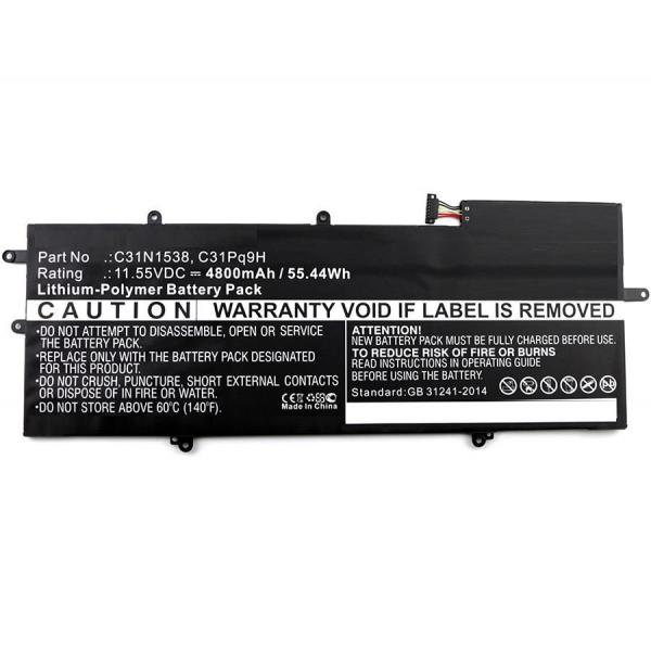 CoreParts MBXAS-BA0023 ricambio per laptop Batteria (Laptop Battery for Asus - 48.29Wh Li-Pol 11.1V 4350mAh - Black 48.29Wh Li-Pol 11.1V 4350mAh Black, Q324UA, UX360UA, UX360UA-1A, - Warranty: 12M)