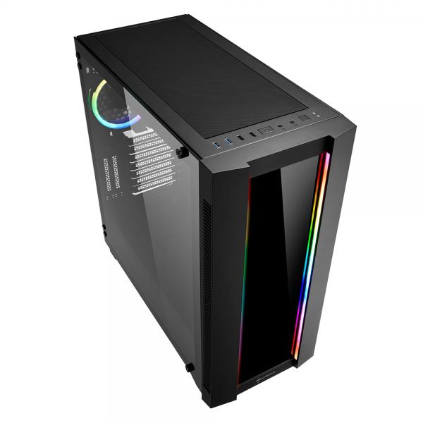 Sharkoon ELITE SHARK CA200G Midi Tower Nero (Sharkoon Elite Shark CA200G - tower -)