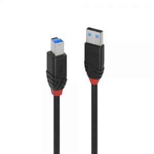 Lindy 43227 cavo USB USB 3.2 Gen 1 [3.1 Gen 1] 10 m USB A USB B Nero (10m USB 3.0 Active Cable Slim - Warranty: 24M)