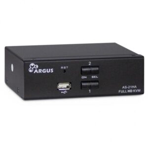Inter-Tech AS-21HA HDMI switch per keyboard-video-mouse [kvm] Nero (Argus KVM AS-21HA - KVM / audio-switch)