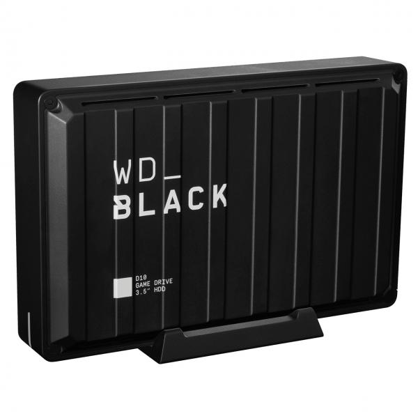 Western Digital D10 disco rigido esterno 8 TB 7200 Giri/min 3.2 Gen 2 [3.1 Gen 2] Nero, Bianco (HDD Ext 8TB WD Black USB3.2 Blk)