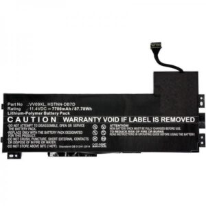 CoreParts MBXHP-BA0088 ricambio per laptop Batteria (Laptop Battery for HP 82.00Wh - Li-Pol 11.4V 7200mAh Black - 82Wh Li-Pol 11.4V 7200mAh Black, ZBook 15 G3, ZBook 17 G3 - Warranty: 12M)