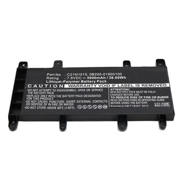 CoreParts MBXAS-BA0060 ricambio per laptop Batteria (Laptop Battery for Asus - 34.41Wh Li-Pol 7.4V 4650mAh - Black 35Wh Li-Pol 7.6V 4650mAh Black, X756UA, X756UB, X756UF, X756UJ, X756UQ, - Warranty: 12M)