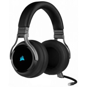 Corsair Virtuoso RGB Auricolare Con cavo e senza cavo A Padiglione Gaming USB tipo A Carbonio (CORSAIR VIRTUOSO RGB WL HEADSET CARBON)