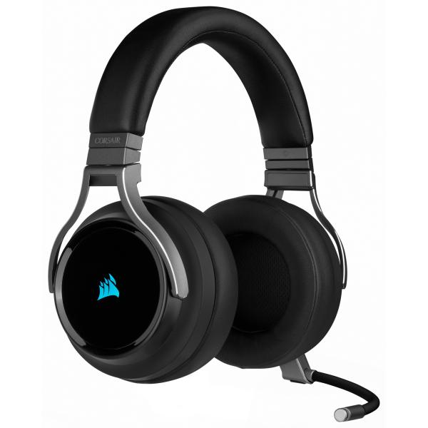 Corsair Virtuoso RGB Auricolare Con cavo e senza cavo A Padiglione Gaming USB tipo A Carbonio (CORSAIR VIRTUOSO RGB WL HEADSET CARBON)