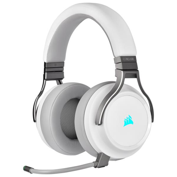 Corsair Virtuoso RGB Auricolare Con cavo e senza cavo A Padiglione Gaming USB tipo A Bianco (CORSAIR Gaming VIRTUOSO RGB - headset)