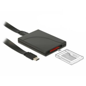 DeLOCK 91749 lettore di schede USB 3.1 [Gen 2] Type C Nero (Delock USB Type-C Card Reader for CFex)