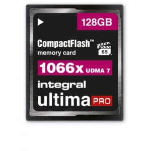 Integral INCF128G1066X memoria flash 128 GB CFast (128GB COMPACT FLASH MEMORY CARD CF UDMA 7 VPG-65 UP TO R-160 W-135 1066X INTEGRAL)