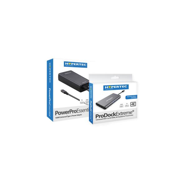 Hypertec HYP-USBC-DOCX-PSU replicatore di porte e docking station per laptop Cablato USB 3.2 Gen 1 [3.1 Gen 1] Type-C Argento (Hypertec USB Type- C bundle- includes Hypertec ProDockExtreme and 60W power supply unit. Bundle consists of 1 x HYP-USBCPD-X and HYP-USBCPSU. [1Year warranty])