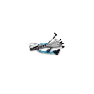 Broadcom 05-60004-00 cavo Serial Attached SCSI [SAS] 1 m (Broadcom - SAS internal cable - 1x8 Slim SAS [SFF-8654] [M] to 2x4 Slim SAS [SFF-8654] - 1 m)