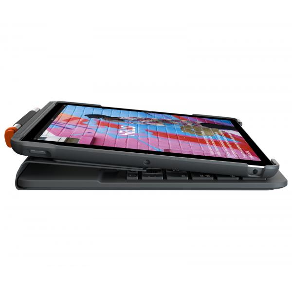 Logitech Slim Folio (Slim Folio iPad 7th & 8th gen - GRAPHITE) - Versione UK