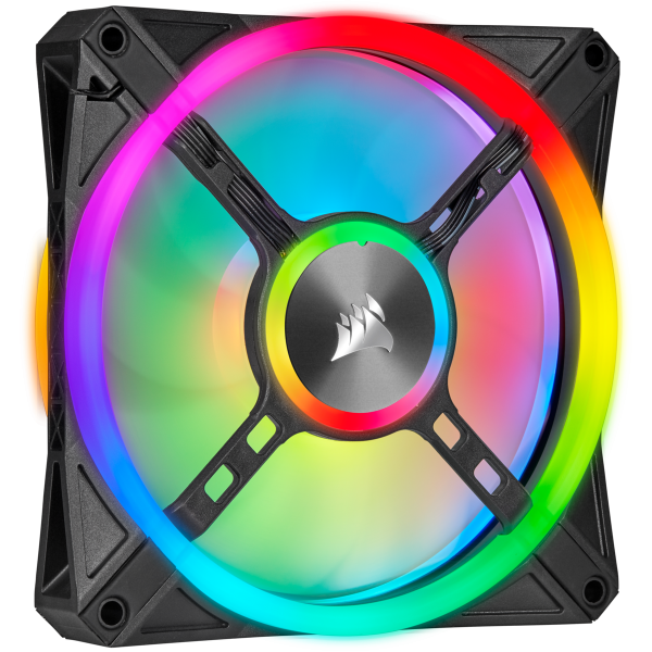 Corsair iCUE QL140 RGB Case per computer Ventilatore 14 cm Nero, Grigio (CORSAIR ICUE QL140 RGB 140MM 2PK)