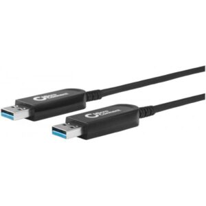 Microconnect USB3.0AA15BOP cavo USB USB 3.2 Gen 1 [3.1 Gen 1] 15 m USB A Nero (Premium Optic USB 3.2 Gen 1 - A-A 15m 5Gbps Not downward - compatible with USB 2.0 - Warranty: 300M)