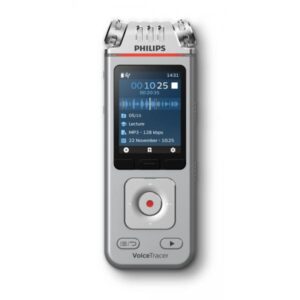 Philips Voice Tracer DVT4110/00 dittafono Flash card Cromo, Argento (DVT4110 Digital Voice Tracer)