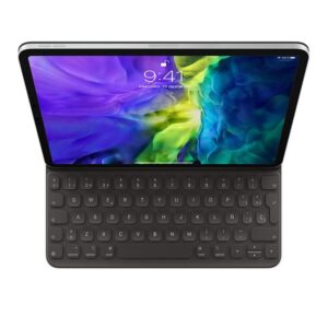 Apple MXNK2Y/A tastiera per dispositivo mobile QWERTY Spagnolo Nero (Apple Smart - Keyboard and folio case - Apple Smart connector - Spanish - for 10.9-inch iPad Air [4th generation, 5th generation], 11-inch iPad Pro [1st generation, 2nd generation, 3rd generation]) - Versione UK