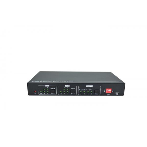 Vivolink VLHDMIMAT4X2RS interruttore a matrice Commutatore a matrice scalare 7,5 W (HDMI 2.0 4x2, Matrix switcher, - . - Warranty: 60M)