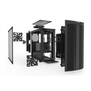 Be Quiet! Pure Base 500DX Gaming Case w/ Glass Window, ATX, 3 x Pure Wings 2 Fans, ARGB Front Lighting, USB-C, Black