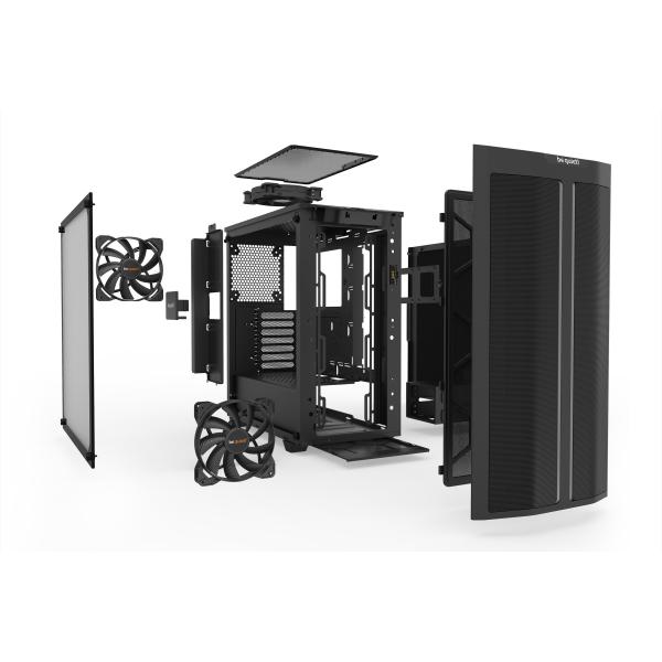 Be Quiet! Pure Base 500DX Gaming Case w/ Glass Window, ATX, 3 x Pure Wings 2 Fans, ARGB Front Lighting, USB-C, Black