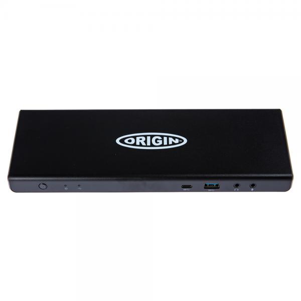 Origin Storage 40AF0135DK-OS replicatore di porte e docking station per laptop USB 3.2 Gen 1 [3.1 Gen 1] Type-A + Type-C Nero (Origin Storage Docking Station USB-C/A Triple 4K EQV to Lenovo ThinkPad Hybrid)