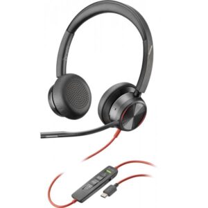 POLY Blackwire 8225 Auricolare Cablato A Padiglione Ufficio USB tipo-C Nero (Blackwire 8225 USB-C - Warranty: 12M)