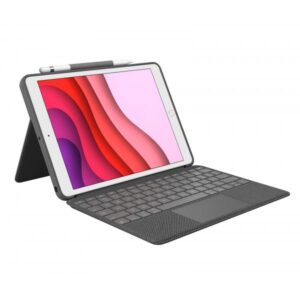 Logitech 920-009629 tastiera per dispositivo mobile QWERTY Inglese UK Smart Connector Grafite (COMBO TOUCH F/ IPAD 7TH AND 8TH - GENERATION GRAPHITE - UK - INTNL) - Versione Tedesca