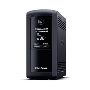 CyberPower VP700EILCD gruppo di continuità [UPS] A linea interattiva 0,7 kVA 390 W 6 presa[e] AC (CYBERPOWER VP700EILCD SOHO UPS 700VA/390W; AVR Line-Interactive GreenPower Energy Saving Technology LCD USB Shutdownsoftware 6xIEC Outlets [2Years warranty])