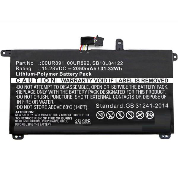 CoreParts MBXLE-BA0142 ricambio per laptop Batteria (Laptop Battery for Lenovo - 30.40Wh Li-Pol 15.2V 2000mAh - Black 31Wh Li-Pol 15.28V 2050mAh Black, T570, ThinkPad T570, ThinkPad T570 - Warranty: 12M)