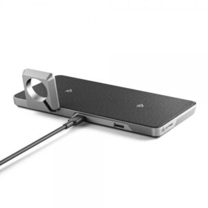 ALOGIC UP2QC10AWM-SGR Caricabatterie per dispositivi mobili Universale Nero, Grigio USB Carica wireless Ricarica rapida Interno (ALOGIC Ultra Power 3-in-1 tr?dl?s opla)