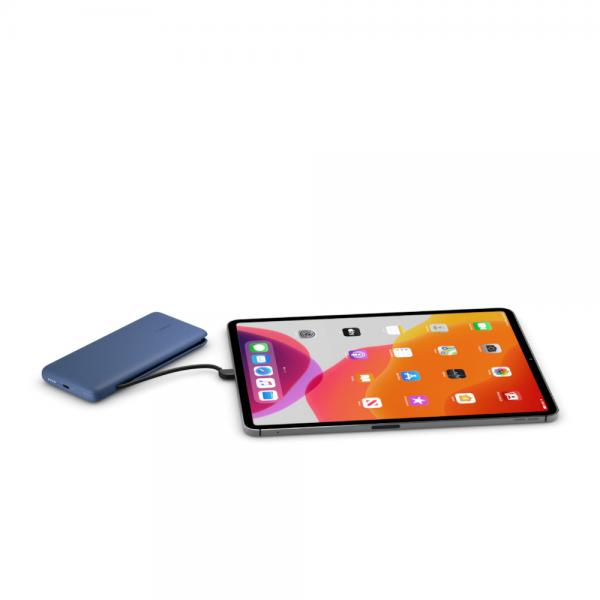 Belkin BPB006btBLU 10000 mAh Blu (BELKIN POWER BANK 10K INC USB-C - AND LIGHTNING CABLES BLUE)