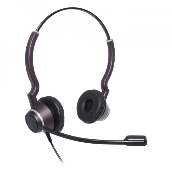 JPL JPL-HAC-2 Auricolare Cablato A Padiglione Ufficio Nero, Viola (JPL HAC2 BINAURAL HEADSET)