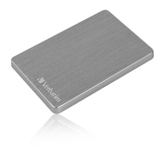 Verbatim Disco rigido portatile Store 'n' Go ALU Slim da 2 TB Grigio Siderale (Verbatim Store'n'Go Alu Slim 2.5? HDD USB 3.2 GEN - GREY)